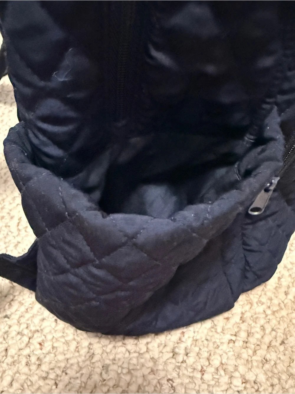 Vera Bradley Essentials Backpack Navy Quilted Travel Work School Bag